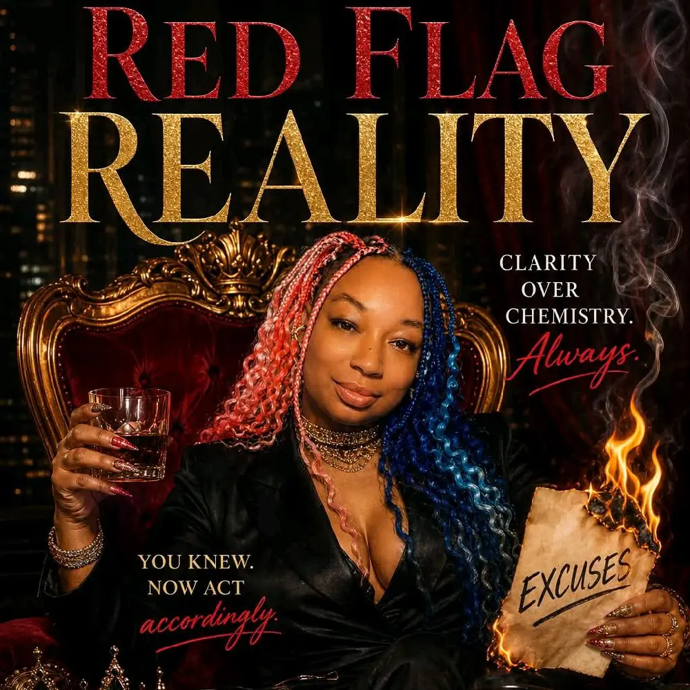 Red Flag Reality Relationship Healing Journal by Kiki Darling