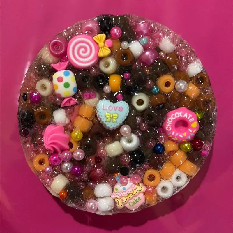 4 in Reusable Sweet Pink Picky Pad Sensory Textured Fidget