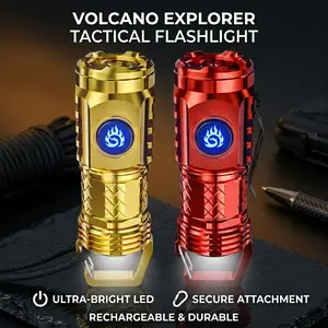 5-Mode Bright LED Mini Flashlight - USB-C Rechargeable Waterproof EDC Pocket Light with Lampshade Compact High-Lumen Ultra- Super Bright Flashlight,, USB Rechargeable Flashlight, Handheld Outdoor survival Emergency Daily Carry Reliable Light outage power