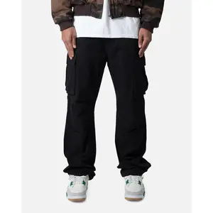 MNML Ultra Baggy Cargo Pants Black