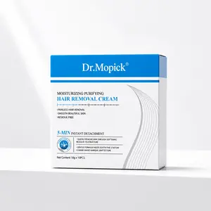 Dr.Mopick Korean 5-Minute Painless Hair Removal Cream | Gentle No-Stub Depilatory Cream, Fast Acting Smooth Silky Hair Remover for Arms, Underarms, Body & Sensitive Intimate Areas