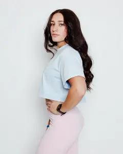 Women’s Vintage Acid-Wash Crop Top