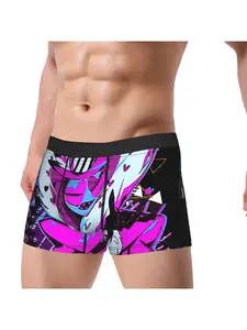 1 PC Valentino Hazbin Hotel Underpants Breathbale Panties Man Underwear Comfortable Shorts Boxer Briefs Casual Style Underwear Halloween Christmas