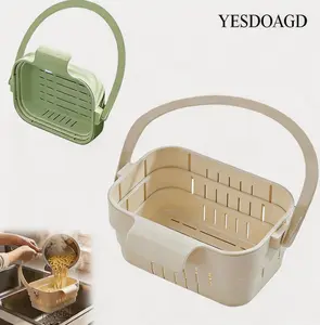 YESDOAGD Adjustable Kitchen Sink Strainer Basket, Foldable Drain Filter & Food Catcher for Leftovers, Prevents Sink Clogs-B, Sink Sieve, Collapsible Strainers For Kitchen