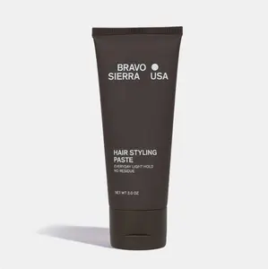 Bravo Sierra Hair Styling Paste – Matte Texture Clay, Light-Medium Hold, Frizz Control, Non-Greasy Finish – For All Hair Types