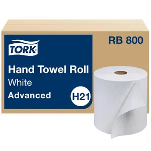 Paper hand towel roll white h21 advanced 100 recycled fiber 6 rolls x 800 ft rb800
