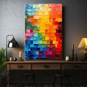 Spectrum Mosaic Impasto Wall Art