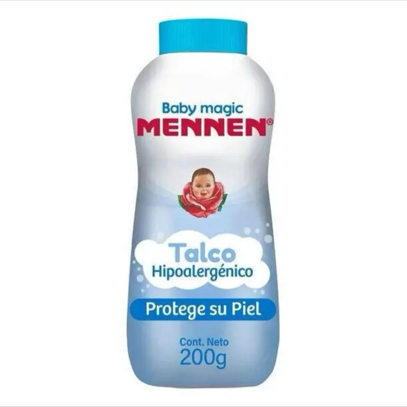 Talco Para Bebé Azul Hipoalergénico Baby Magic Powder 7.05 oz for Diaper Rash Prevention and Comfortable Use - Gentle, Body Care face
