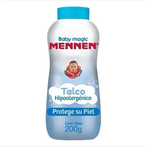 Talco Para Bebé Azul Hipoalergénico Baby Magic Powder 7.05 oz for Diaper Rash Prevention and Comfortable Use - Gentle, Body Care face