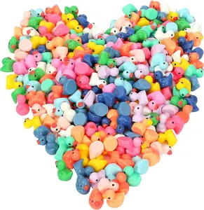 260Pcs Mini Resin Ducks,Miniature Figures Fairy Garden Duck,Tiny Resin Duck for Home