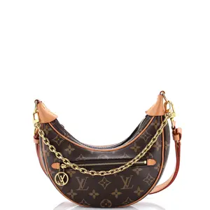 Pre-owned Louis Vuitton Canvas Coated Shoulder Bags Loop Handbag Monogram Canvas by Rebag