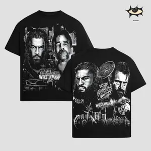 WrestleMania Las Vegas 42 WWE Graphic T-Shirt, WrestleMania 42 Vegas Event Washed Shirt, Roman Reigns Cody Rhodes Rhea Ripley Seth Rollins Wrestling Fan Tee, WWE Casino Vegas Style Vintage Streetwear Shirt, Pro Wrestling WrestleMania Fan Gift