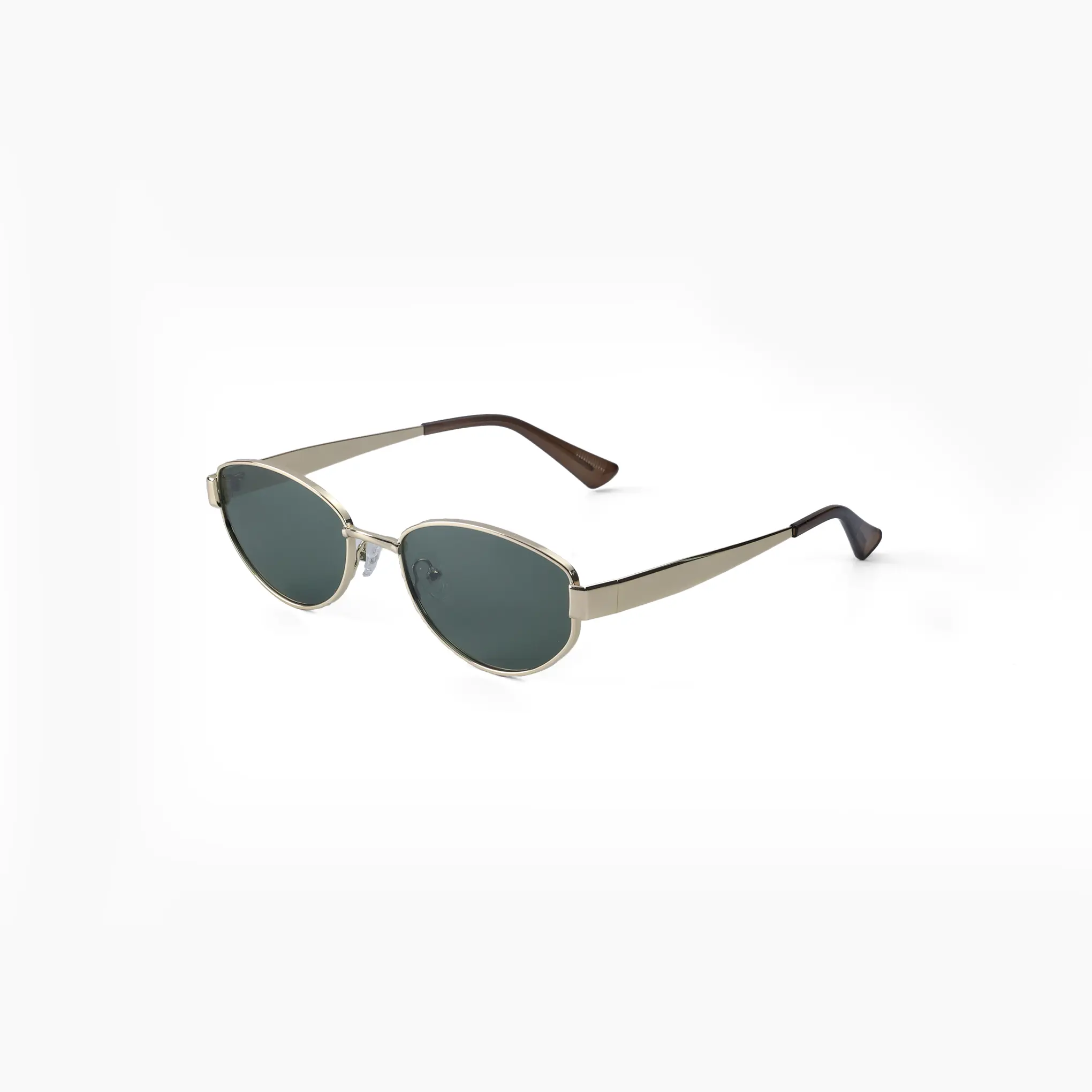 【EIFFEL】Unisex French Vintage Oval Stylish Shades - Full Rim Stainless Steel Metal Frame, TAC Polarized UV400 Coated Lenses for Driving, Traveling, Outdoor Use, Cool Sunglasses, Sun Protection, Ultra-Light, Retro
