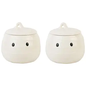 10 Strawberry Street Set of 2 Little Mummy Canister