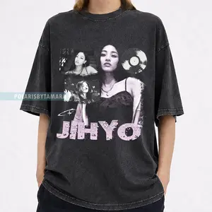 Jihyo Twice Retro 90's Kpop Singer Tour T-Shirt, Vintage Bootleg Style Tee