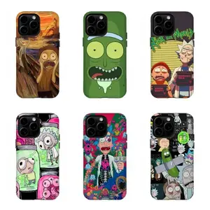 Rick and Morty Crazy Universe Phone Cases – Vibrant Art Print Shockproof Covers for iPhone Fans 11 12 13 14 15 16 17