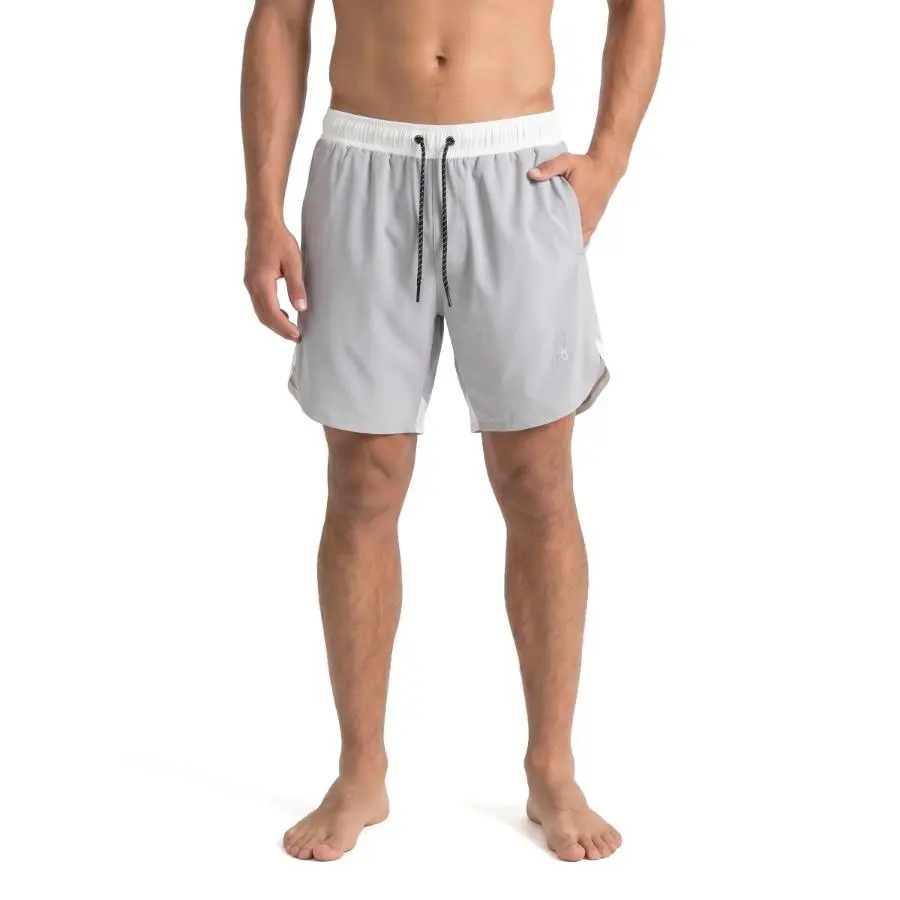 Spyder Men's 7.5" Colorblocked Scallop Swim Volley Shorts