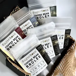 Coffee Bean Brulee Coffee Candy | Bundle of 6 Mixed Variety | Single Shot, Double Shot & Triple Shot | Cardamom, Sea Salt, & Cacao Nib | Confection | SugarBean