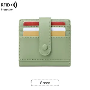 Small Wallets Woman RFID Blocking Credit Card Holder- Card Wallets for Women - with Zipper Coin Purse