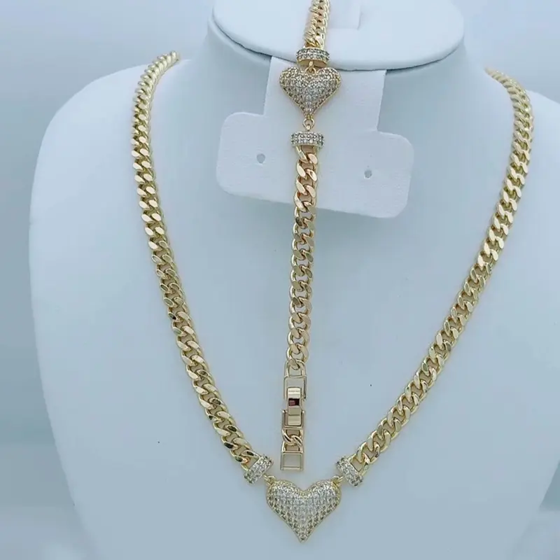 Rodriguezjewelry # 4113 Necklace ( 19 inch ) Bracelet (7 .5 inch )