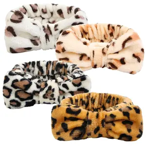 Headband for Women Washing  Girls Skincare Headbands Makeup  Print Leopard  Wash  Band  Print Christmas Gifts for Teen Girls