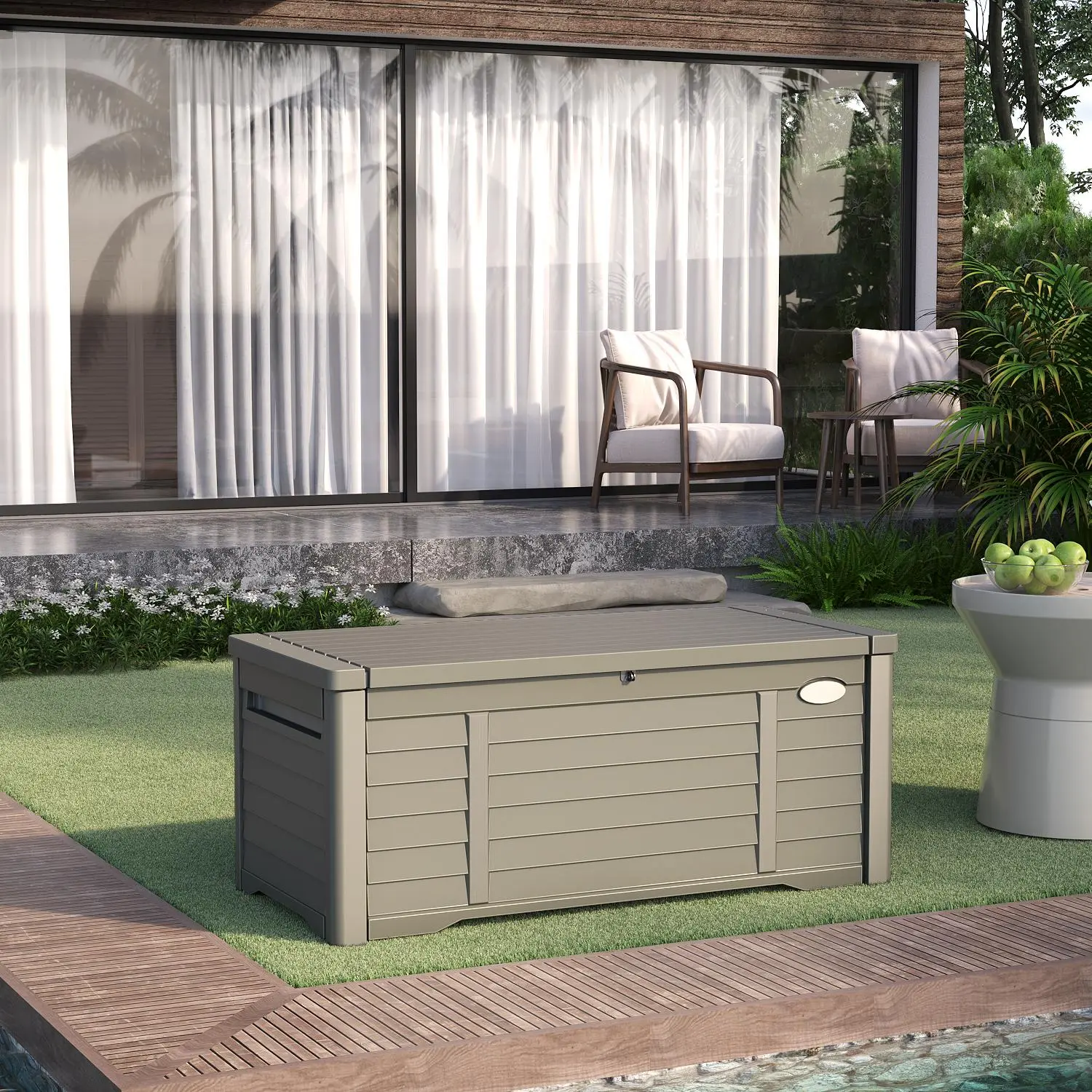 120 Gallon Taupe - B