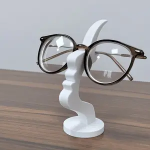Creative Design Modern Funny Eyeglass Stand, Unique Fun Shape Desktop Glasses Holder, Bedside Office Simple Practical Design, Perfect Gift