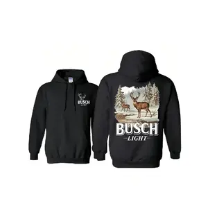 Basque Lightweight Deer Pattern Hoodie Sweatshirt, Hunting Outdoor Beer Lover Gift, Comfortable Winter Streetwear For Men And Women A Special Birthday Gift.Breathable Pure Cotton, Suitable For Everyday Wear And Outdoor Sports.Versatile.july shirt