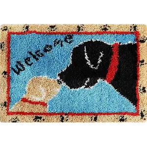 Latch Hook Rug Kit - Dogs-Welcome