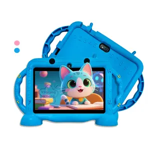 Kid-Proof Silicone Case 7-inch Android Learning Touchscreen Tablet  & Parental Control | Educational Gift for Children High definition touch display, portable anti-drop silicone design, dual cameras