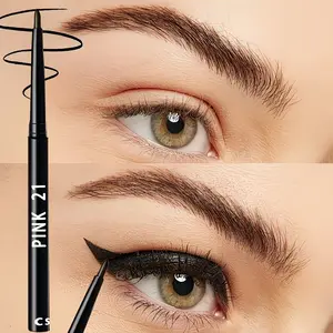 [3-Pack Waterproof Eyeliner] 5-Pack Waterproof & Sweat-Proof Black Eyeliner Pencil - Long-Lasting, Smudge-Proof for Bold Eye Makeup, Easy Glide Formula for Perfect Wings