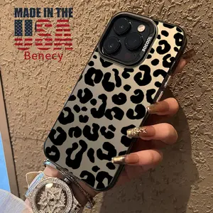 Case for iPhone 15 16 14 Pro Max 13 12 11 XR XS Plus E Black Speckled Pattern Anti-Scratch Military-Grade Drop Protection Slim Cover Cellphone Protective