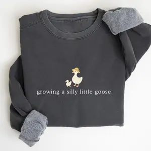 Growing a Silly Little Goose Sweatshirt, Pregnancy Announcement Gift, Pregnant Sweater, Gift for Expecting, Baby Shower Gift