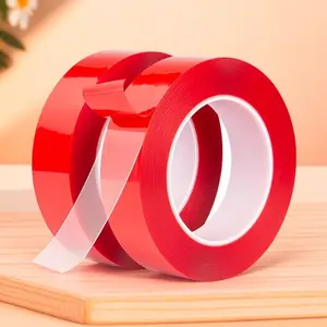 Transparent Strong Double Sided Tape - Waterproof, No Residue, Removable, Heat & Moisture Proof Adhesive for Home, Office, DIY Crafts - Multiple Sizes, High Viscosity, Long-Lasting