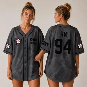 Kpop Group Bangtan-Camo Style Jersey, Custom Bangtan Boys Members Baseball Jersey For Army, Bangtan World Tour 2026 Merch Top, Bangtan Comeback 2026 Sports Vest
