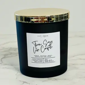 Throw Sass Like Confetti Candle