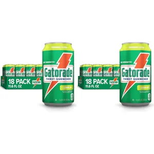 Gatorade Thirst Quencher,Lemon-Lime,12 Fl Oz Cans,(Pack of 36)