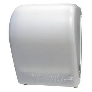 Palmer Fixture TD020103 Smooth Hands-Free Auto-Cut Cover Roll Towel Dispenser, White Translucent