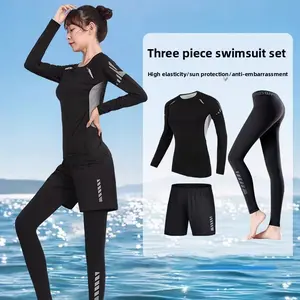 Women's hot spring split sunscreen long-sleeved trousers diving suit 2026 new