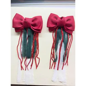 Ruby Rodeo Bow Fringe Boot Charms