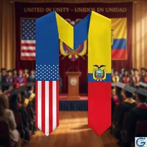 Unisex Graduation Accessory. American Flag Sash are the perfect graduation stoles for 2026, making them an ideal graduation gift for both him and her. USA & Dominican Republic Flag Graduation Stole - International Heritage Sash