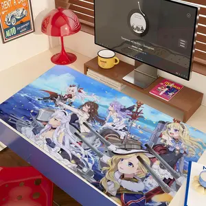 anime azur lane Mouse Pad 90x40CM non-slip Gaming Mousepad Gamer E-Sports Mouse Mat Game Mechanical Keyboard XXL Desk Mat