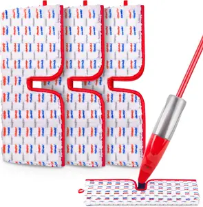 Microfiber Mop Pads Compatible with O-Cedar Spray Mop Reusable Mop Refills Pads Mop Heads Replacement Thicken Microfiber Pads Wet Dry Pads Dual-Sides Use Floor Cleaning 3 Pack