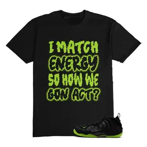Foamposite Volt Black One T Shirt Match MATCH, Cozy Fit, Perfect for Any Season, Gildan Unisex, Premium Quality Cotton, Everyday