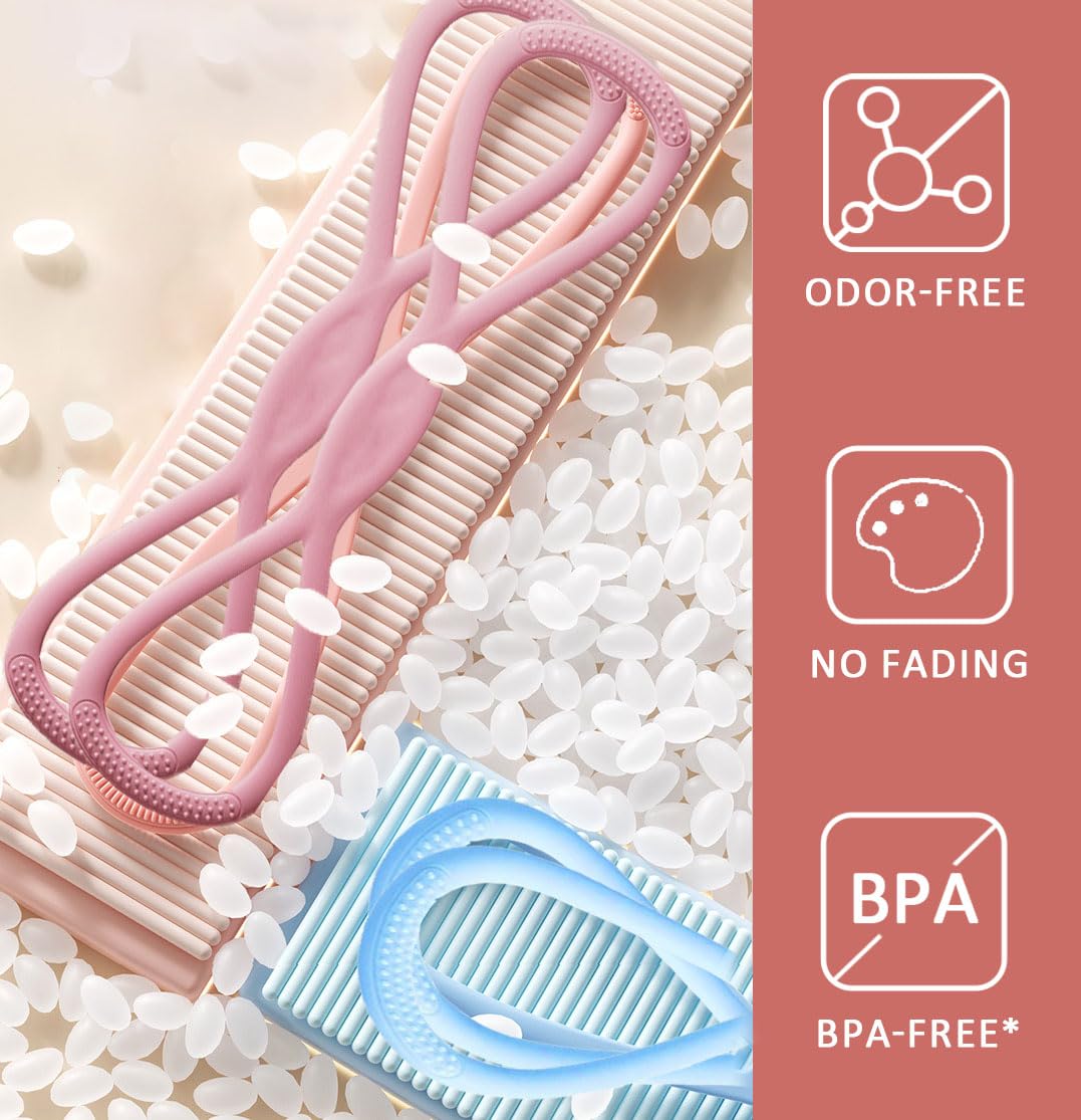 Resistance Bands Figure 8 Exercise Bands for Women 8 Shaped TPE Material for Arms Chest Expander Yoga Gym Fitness Muscle Training Equipment Stretching Gear Latex Free Elastic