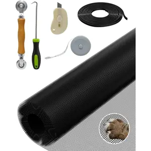 Replacement Window Screen Door Repair Kit - 48"x118" Durable Mesh Screen with Tools - DIY Window/Sliding Door/Porch Screens Replacement for , RV & Patio