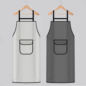 Waterproof Oil-Resistant Transparent Apron, Unisex Kitchen Cooking Apron, Durable Tpu Material, Ideal for Home & Restaurant Use