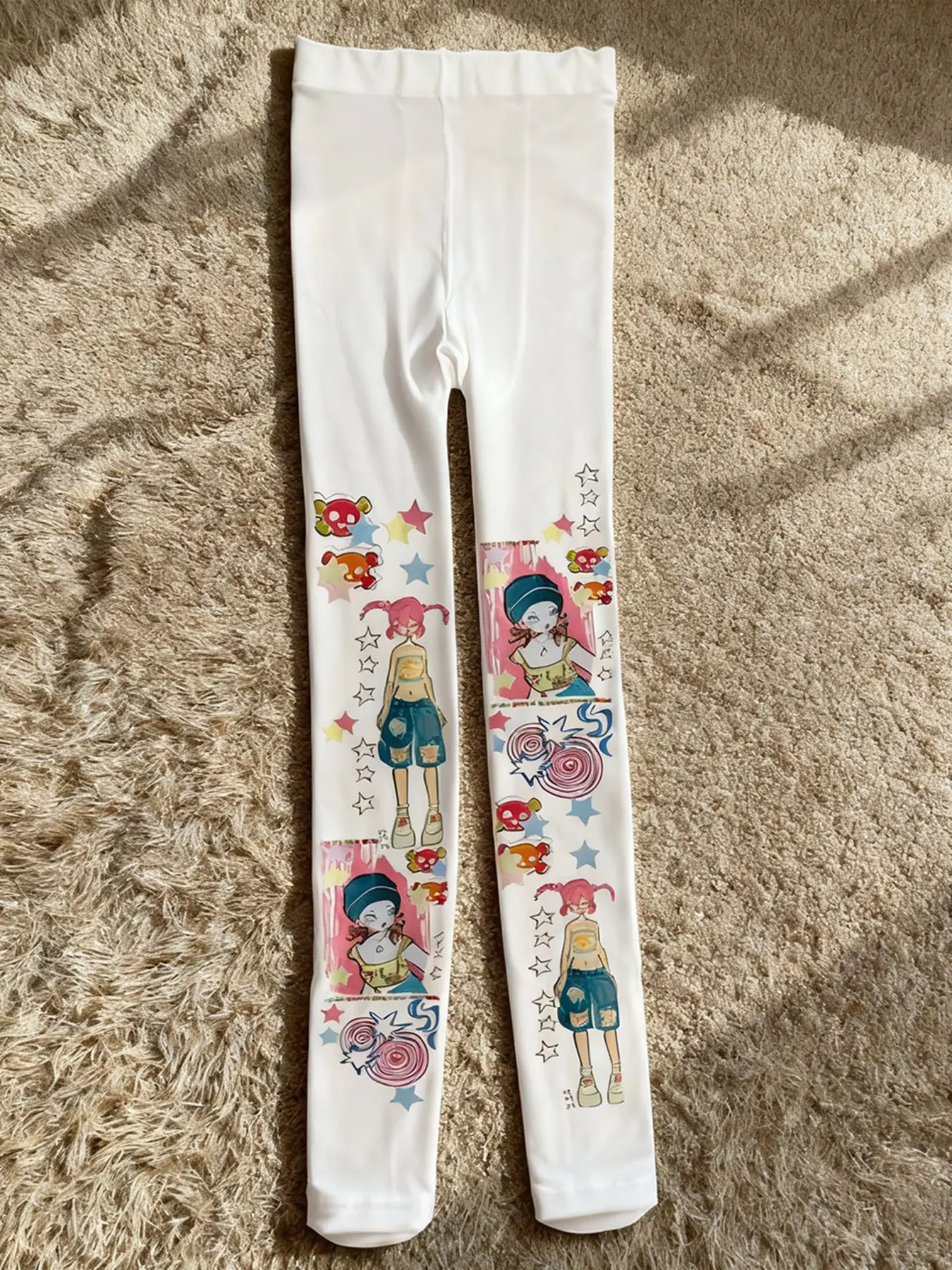 Harajuku Cartoon Style Knit Stockings, Sexy Slim Fit Long Socks for Women, Cute Tight-Fitting Pantyhose, Ladies Pressure Socks, Casual Socks, Knitted Socks, Womenswear