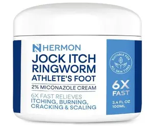 Jock Itch Antifungal Cream, Ringworm Cream for Athelete's foot Provides Soothing Relief-100g