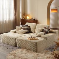 Beige Plush Corduroy